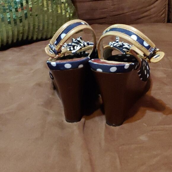 Gianni bini polka dot wedge like new - Picture 3 of 5